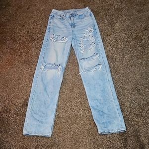 American Eagle Ripped Baggy Jeans